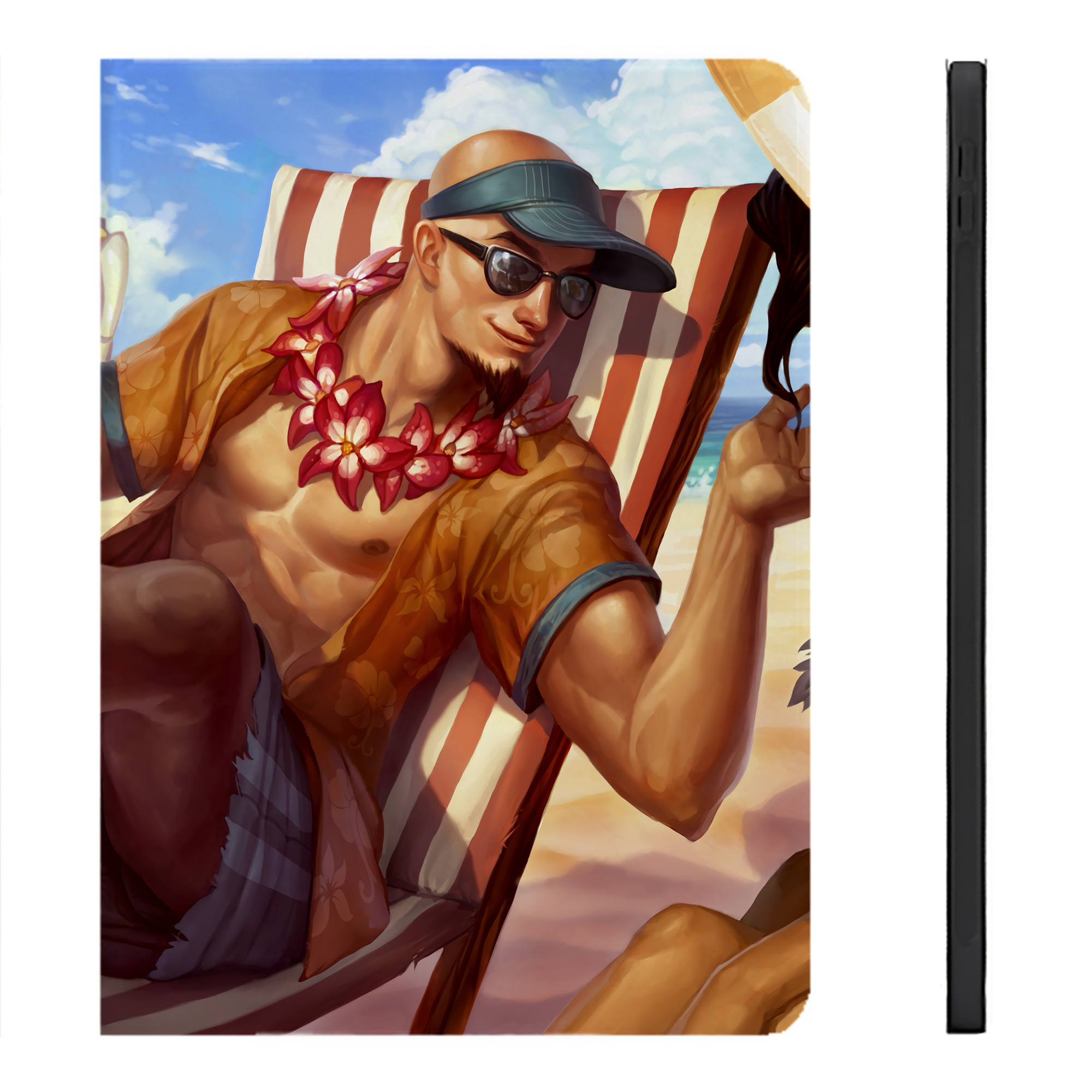リーグ・オブ・レジェンド League of Legends LOL IPadケース ペンホルダー付き ブックスタイルデザイン